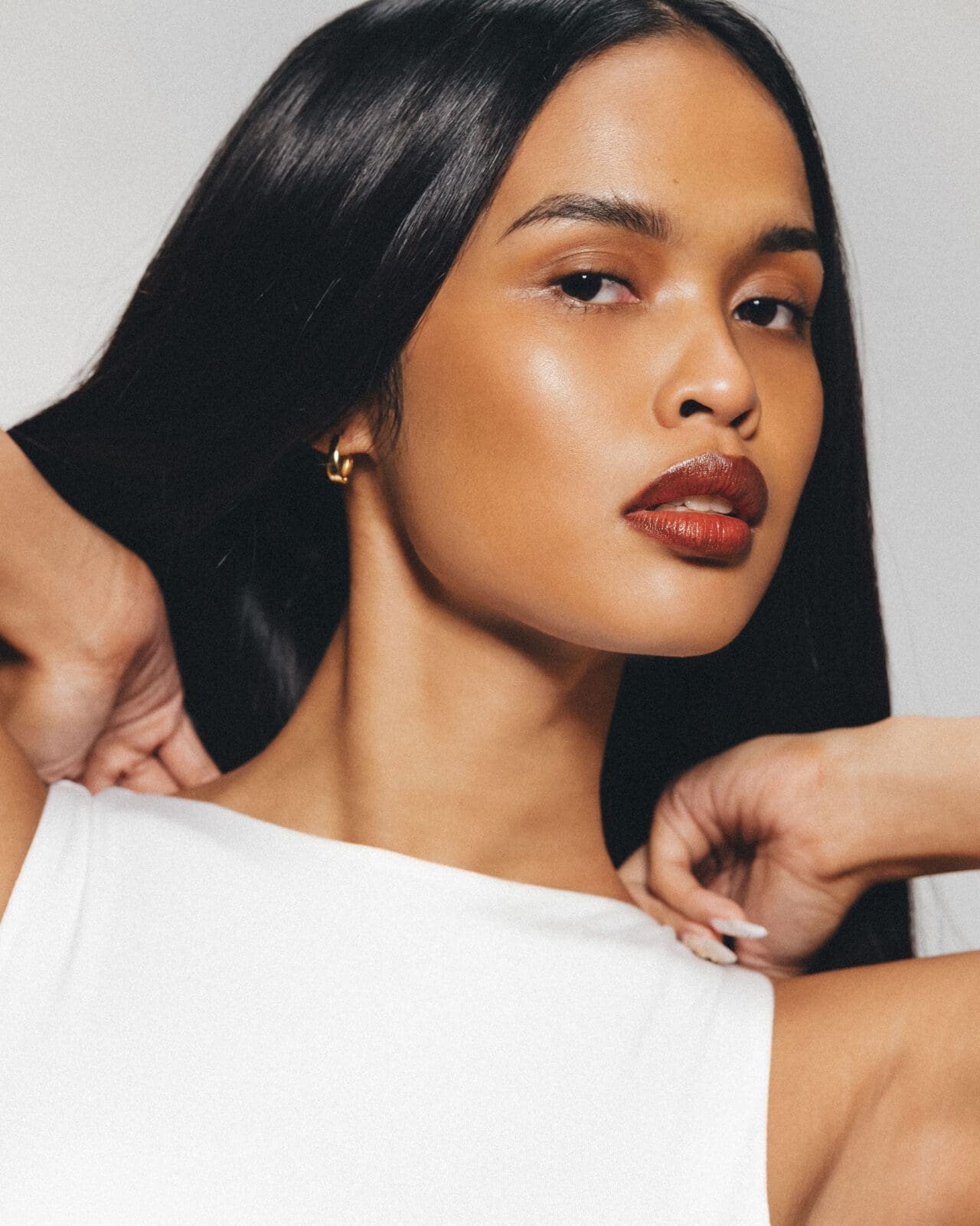 Morena is a Spectrum Olive Undertone